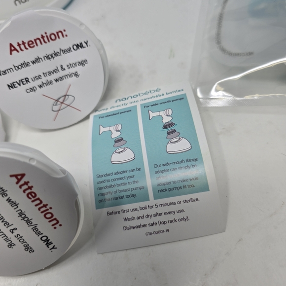 Nanobebe Baby Bottle Starter Set with Warmer & Pacifier Pumping Attachements - Picture 15 of 16